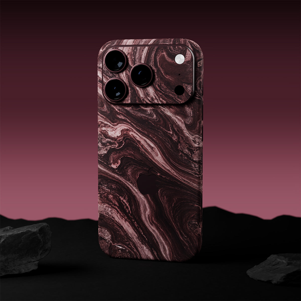Burgunder Vortex iPhone Skin