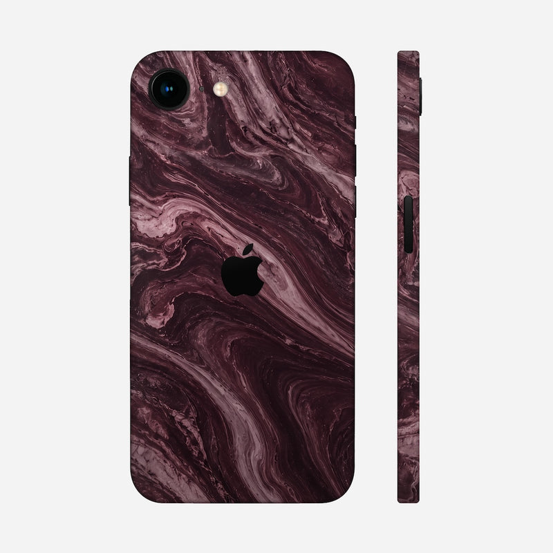 Burgunder Vortex Skin auf iPhone 16e Skins