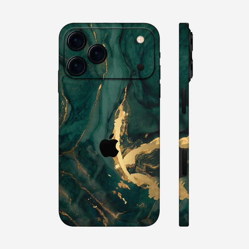 Goldener Vortex Smaragd Skin auf Alle iPhone Skins