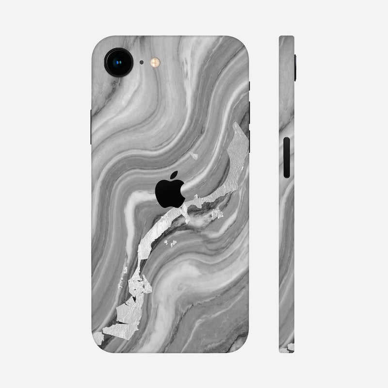 Silberner Vortex Skin auf Alle iPhone Skins