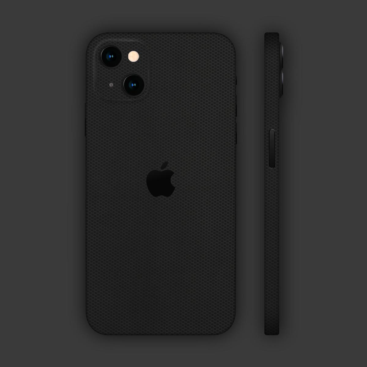 iphone-13-skins-in-schwarze-Bienenwabe