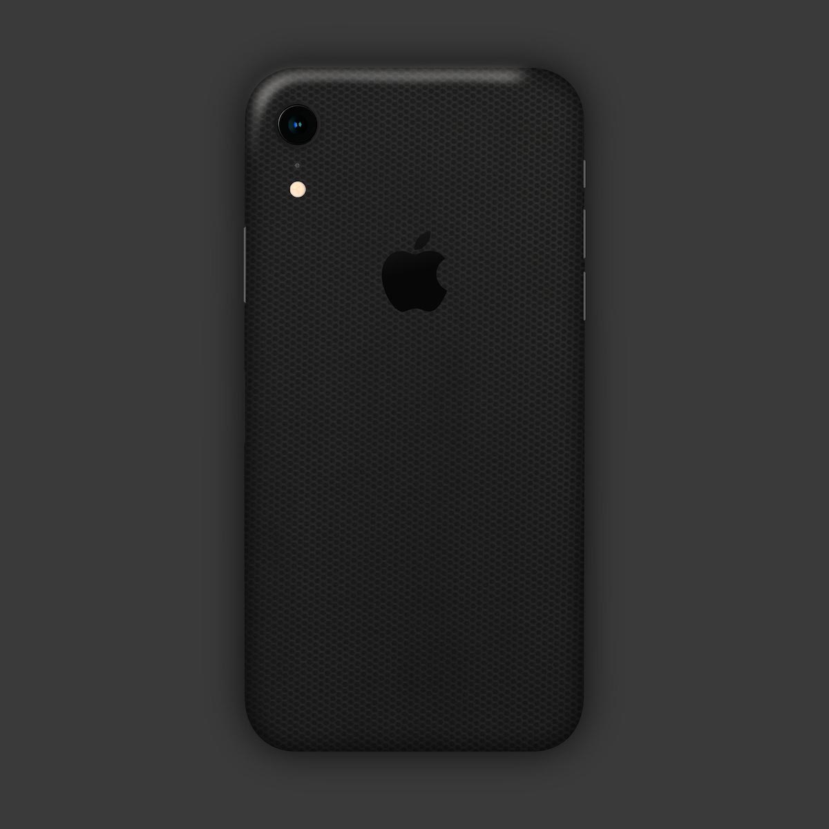 iphone-Xr-mit-Apple-Logo-in-schwarze-Bienenwabe