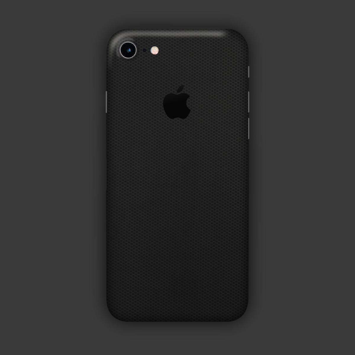 iPhone-7-mit-Apple-Logo-in-schwarze-Bienenwabe