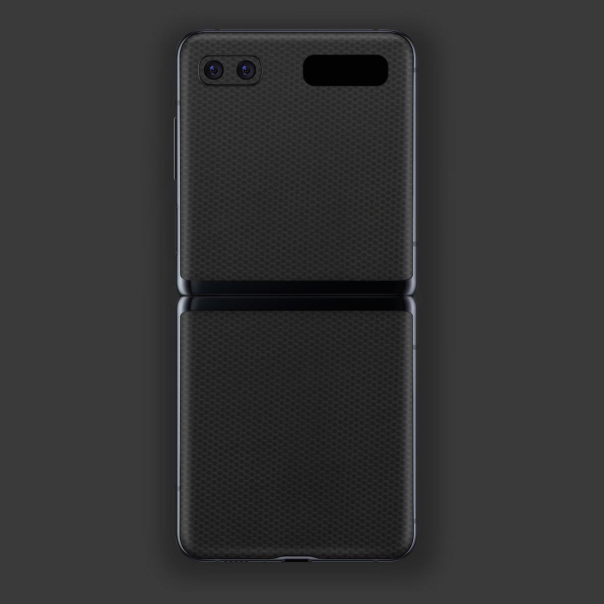 galaxy-Z-Flip-skins-in-schwarze-Bienenwabe
