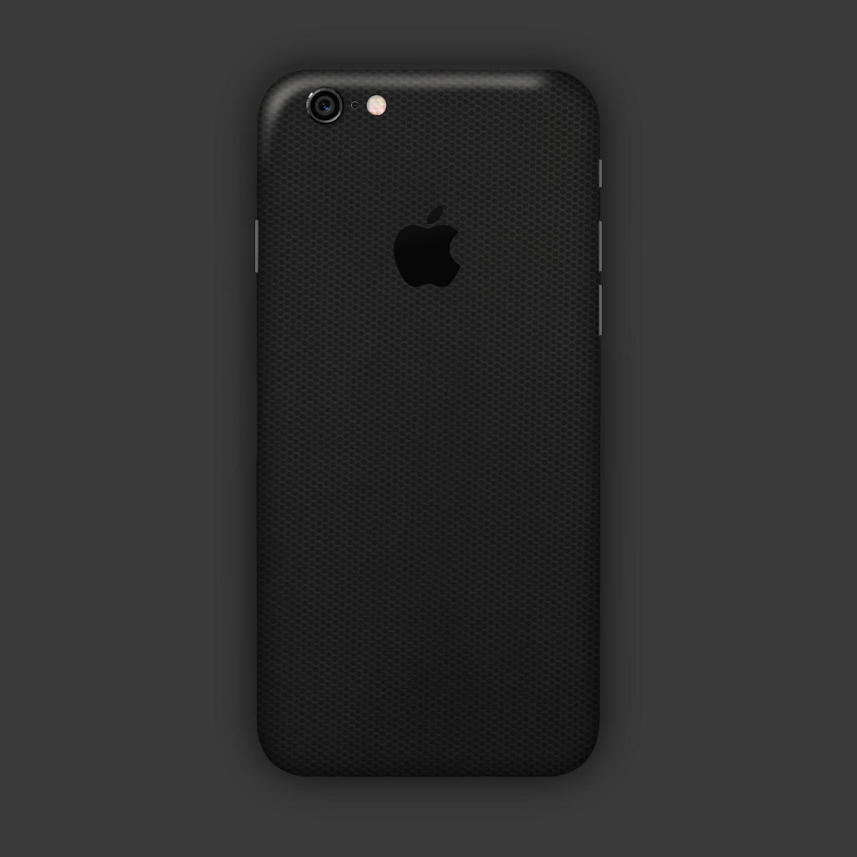 iPhone-6-mit-Apple-Logo-in-schwarze-Bienenwabe